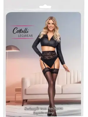 Pończochy czarne 20 den Stockings M