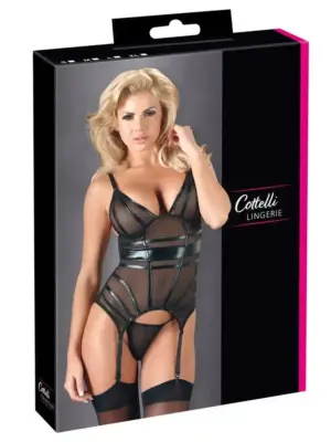 Komplet Cami Suspender z Paskami Wetlook S