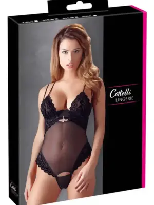 Komplet Bielizny Body z Kamieniami Kryształowymi 85C/L