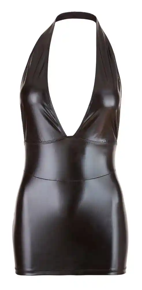 Wet Look Dress L - obrazek 3