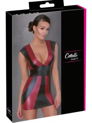 Sukienka czerwono-czarne paski Dress S