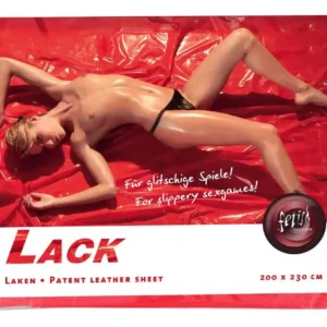 Vinyl Bed Sheet red 200x230cm