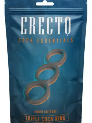 Pierścień Penisa z Płynnego Silikonu ErectoTripleCockRing