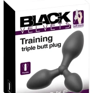 Black Velvets Triple Butt Plug