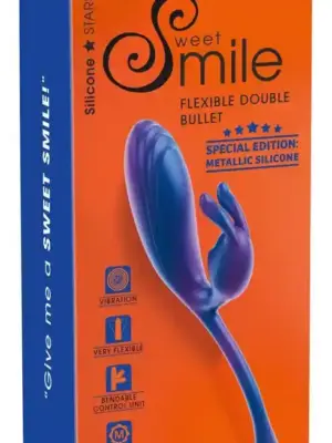 Wibrator Podwójnej Stymulacji Metaliczny Flexible Double