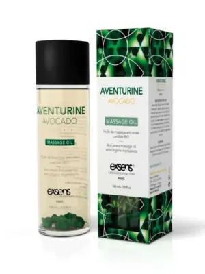 AVENTURINE AVOCADO Organic Massage Oil with stones 100 ml