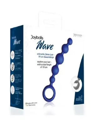 Plug analny z kulami Joyballs Anal Wave, krótki, niebieski