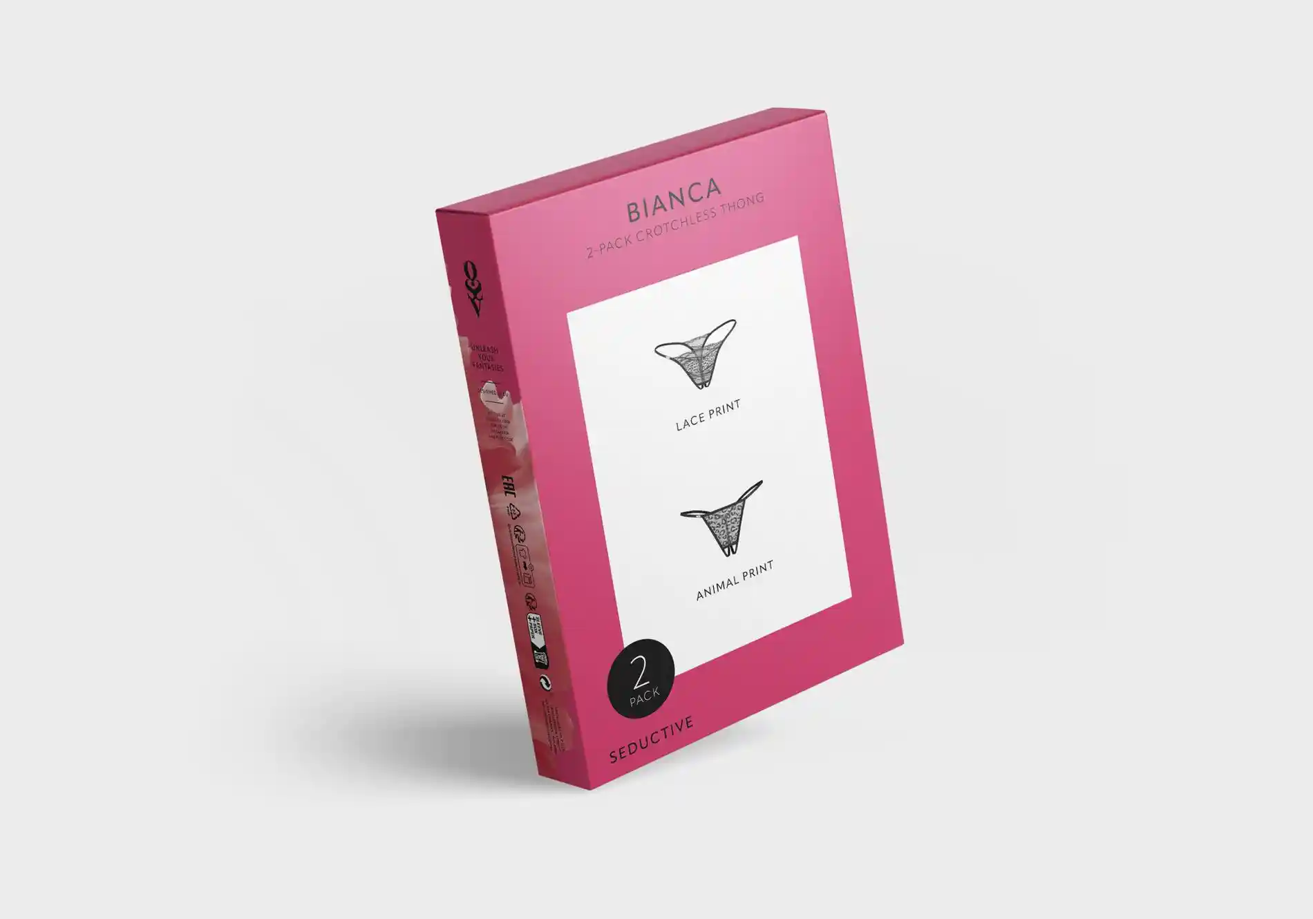 Bianca 2-pak stringi otwarte S/M - obrazek 14