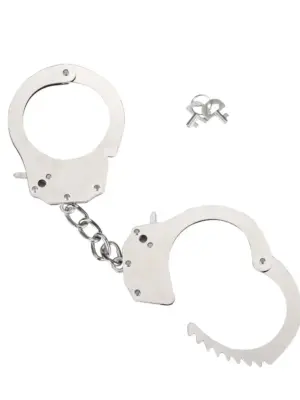Kajdanki- Me You Us Heavy Metal Handcuffs Silver