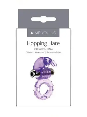 Pierścień- Me You Us Hopping Hare Cock Ring Purple