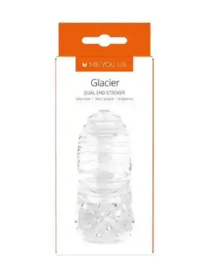 Masturbator- Me You Us Glacier Dual End Stroker Male Masturbator Transparent
