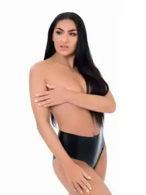 Me You Us Latex Crotchless Panties Medium