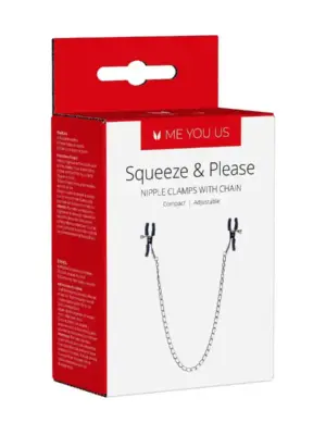 Stymulator- Squeeze N Please Nipple Chain Silver