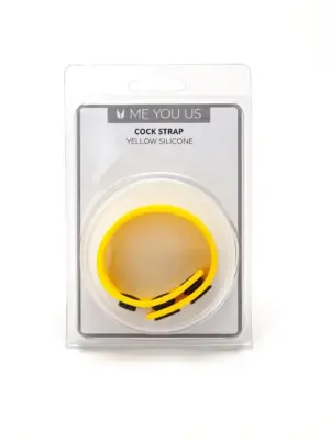 Me You Us Yellow Silicone Cock Strap