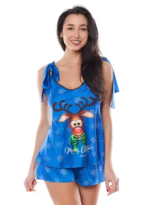 Komplet Bielizny Damskiej Aster Blue L/XL