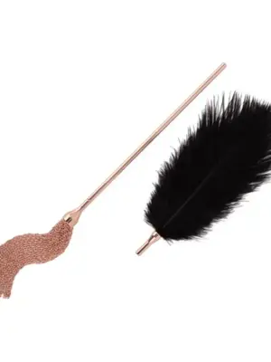 Rosy Gold - Feather Tickler & Whip - Rosegold