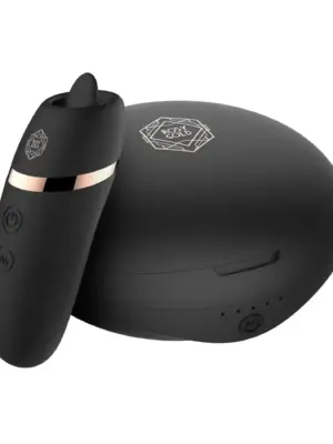 Rosy Gold – Licking Stimulator with Luxury Charging Case – Black