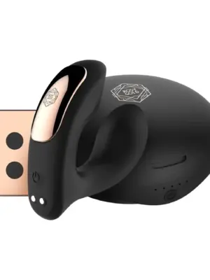 Rosy Gold – Wearable Vibrator with Luxury Charging Case – Black