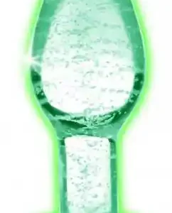 Glow in the dark glass anal plug