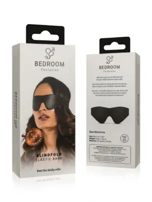 Bedroom Fantasies - Faux Leather Blindfold Black