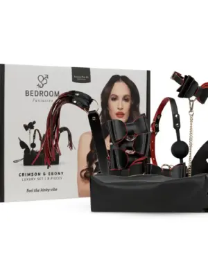 Bedroom Fantasy - 8 Piece Set Of SM Luxury Set Black