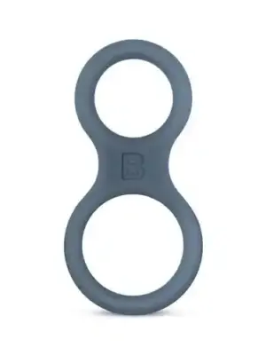 Boners Silicone Cock Ring And Ball Stretcher - Grey