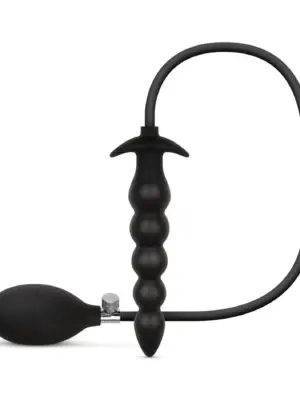 Anal Collection - Inflatable Anal Plug with Pump 20 cm - Black