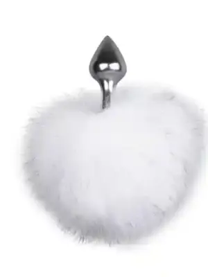 Bunny Tail Plug No. 1 - Silver/WhiteKorek analny