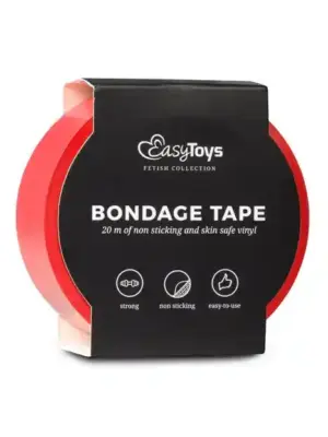 Wiązania-Red Bondage Tape 20 m