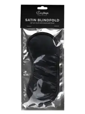 Maska-Black Satin Eye Mask