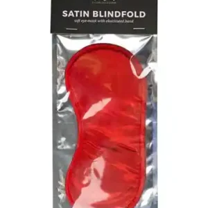 Maska-Red Satin Eye Mask