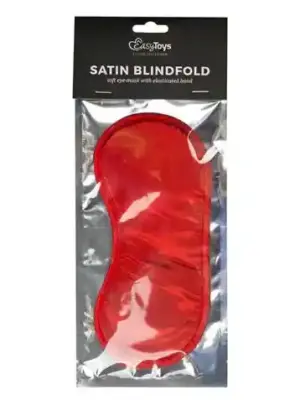 Maska-Red Satin Eye Mask