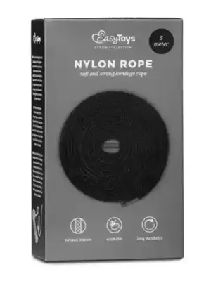 Wiązania-Black Bondage Rope - 5m