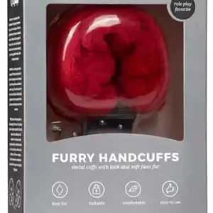 Kajdanki-Furry Handcuffs - Red