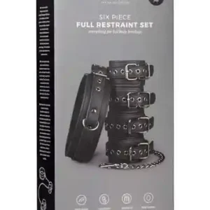 Kajdanki-Fetish set with collar, ankle- and wrist cuffs
