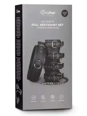 Kajdanki-Fetish set with collar, ankle- and wrist cuffs