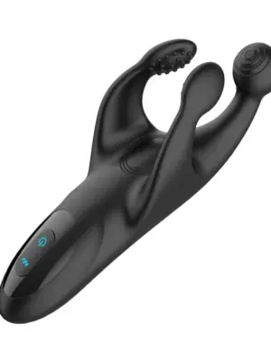 Tapping and vibrating penis stimulator