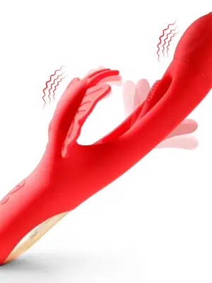 Butterfuly dual flicking vibrator
