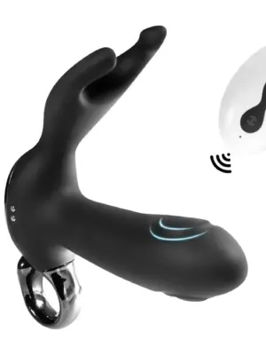Dual tapping anal vibrator