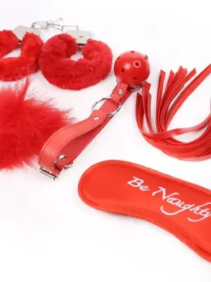 Fetish Fever - Bondage Set - 5 pieces - Red