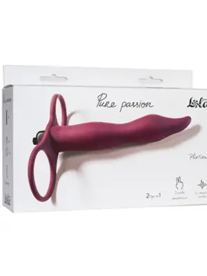 Strap - on Pure Passion Flirtini Wine red