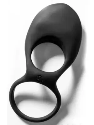Pierścień Wibracyjny Podwójny Cockring Daydream Black 12cm