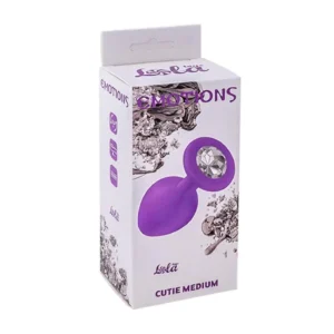 Plug-Anal Plug Emotions Cutie Medium Purple clear crystal