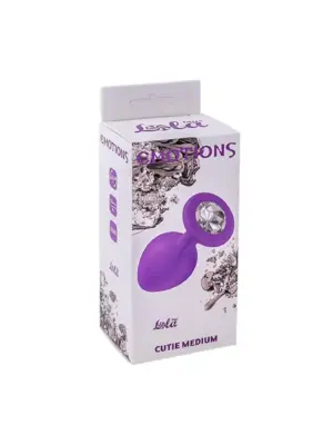 Plug-Anal Plug Emotions Cutie Medium Purple clear crystal