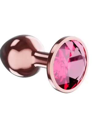 Plug-Butt Plug Diamond Ruby Shine L Rose Gold