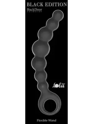 Plug-Anal Beads Flexible Wand Black