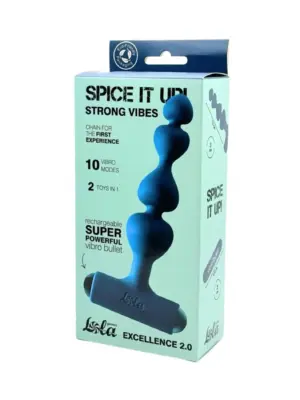 Anal Chain with Rechargeable Bullet Spice it Up Excellence 2.0