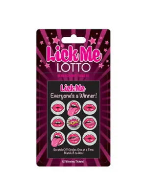 Lick Me Lotto – 12 unique tickets