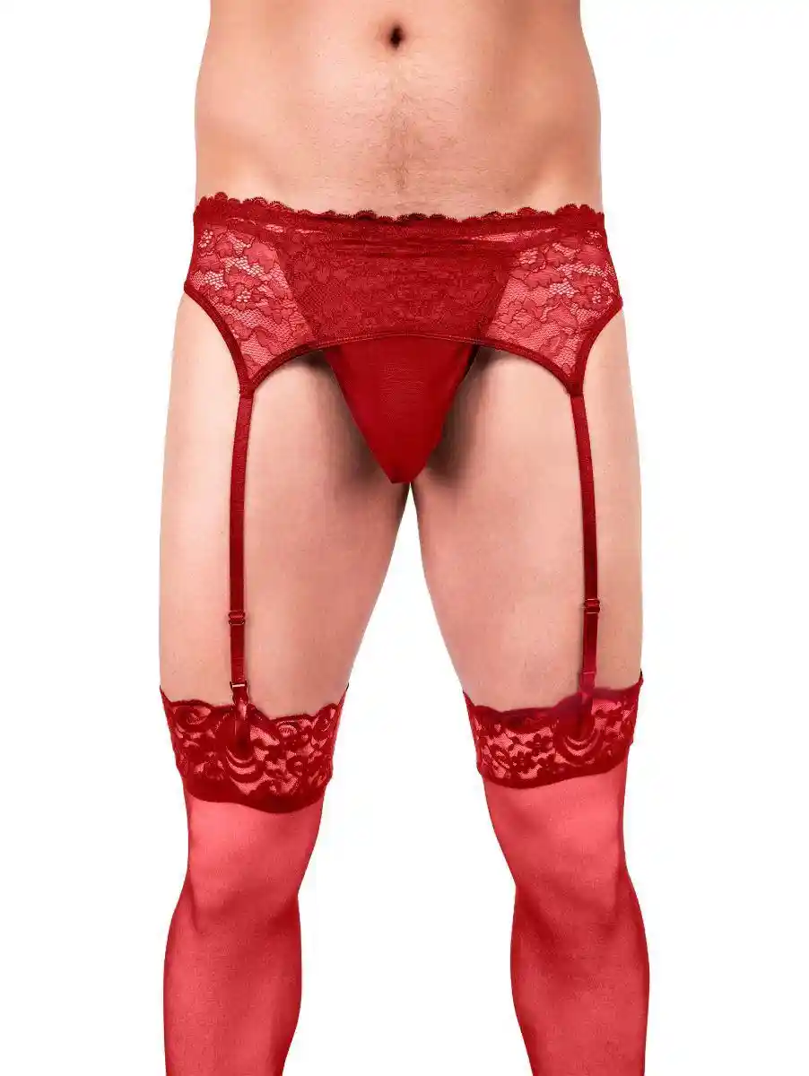 Prowler Red Lace Garter Set Xlarge