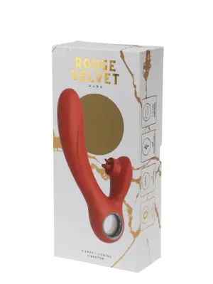 Rouge Velvet - G-Spot + Licking Vibrator